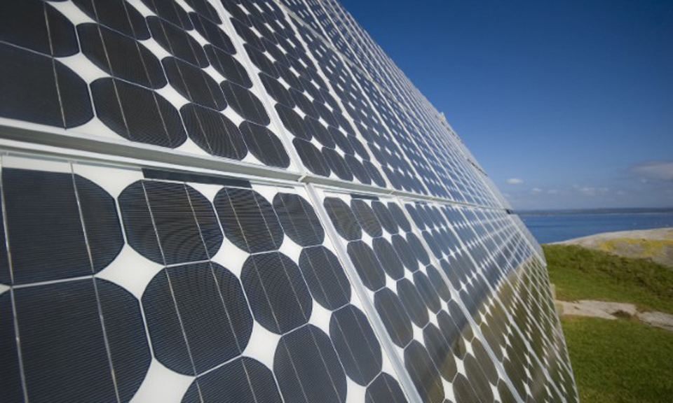 Zonnepanelen close-up Zonnepanelen close-up
